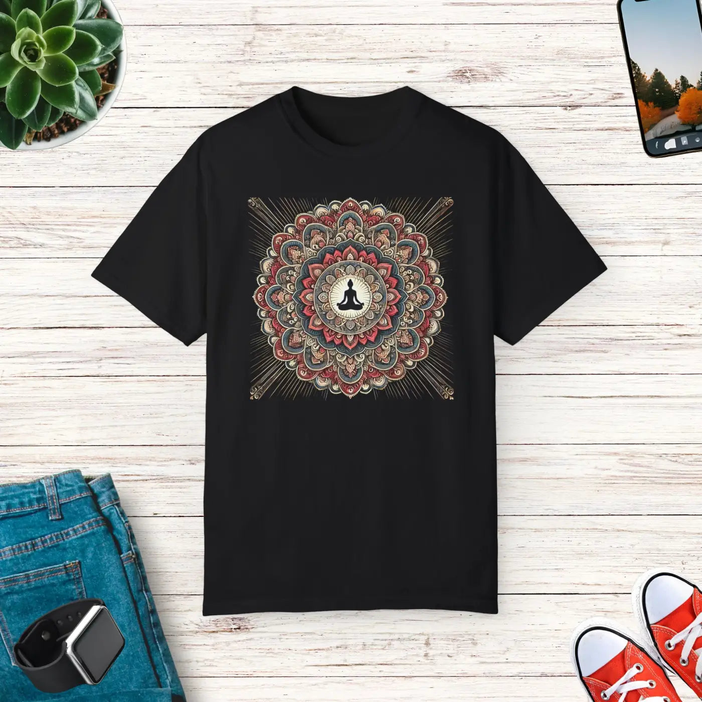 Chill Vibes Comfort Colors Tee - Relaxed Fit Yoga Top - DipaliZ