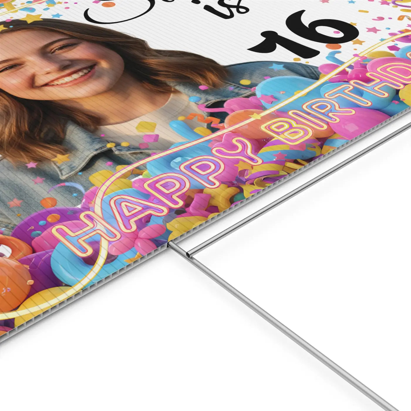 Personalized 16th Birthday Yard Sign - Sweet Sixteen - DipaliZ