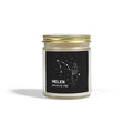 Aquarius Zodiac Candle - Personalized Apricot Wax - DipaliZ
