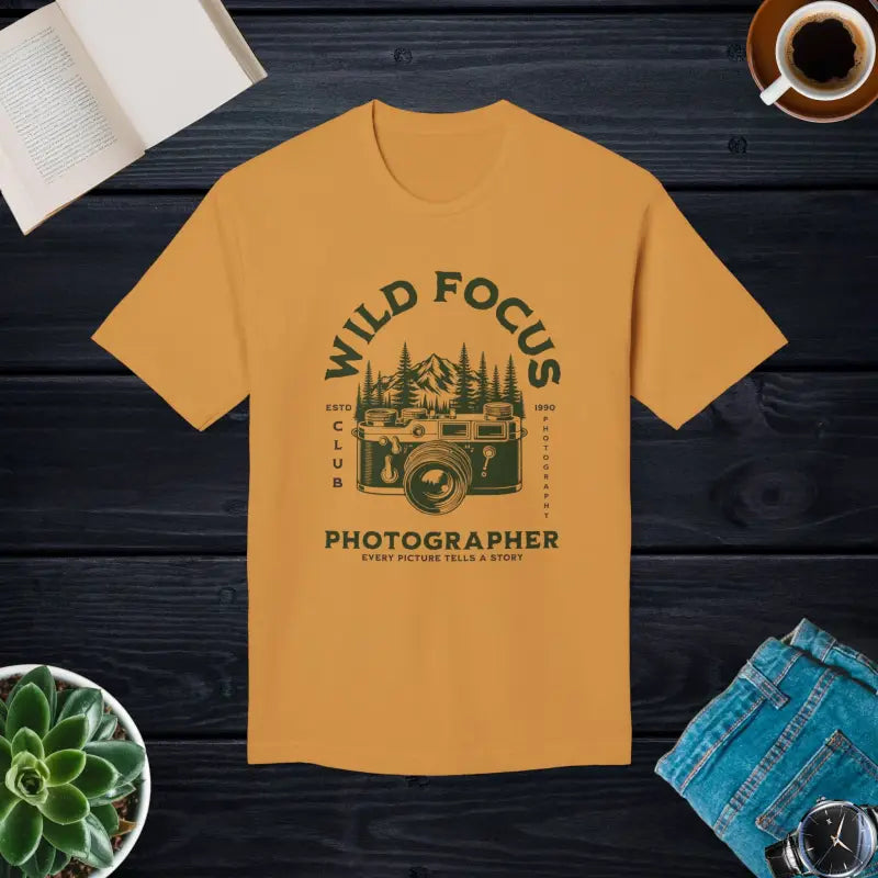 Photographer T-Shirt - Camera Lover Spotlight Design - DipaliZ