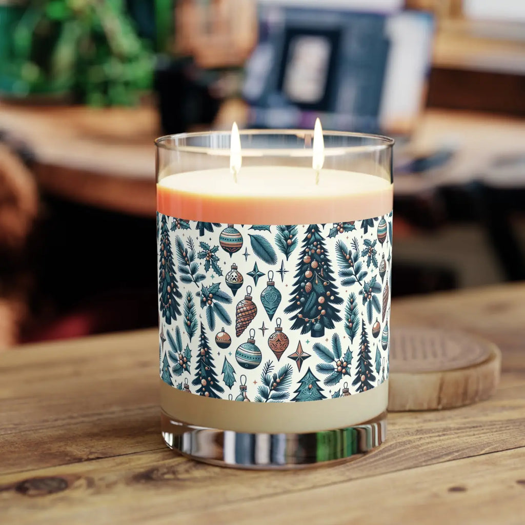 Scented Christmas Candle - Pine Trees and Cones - DipaliZ