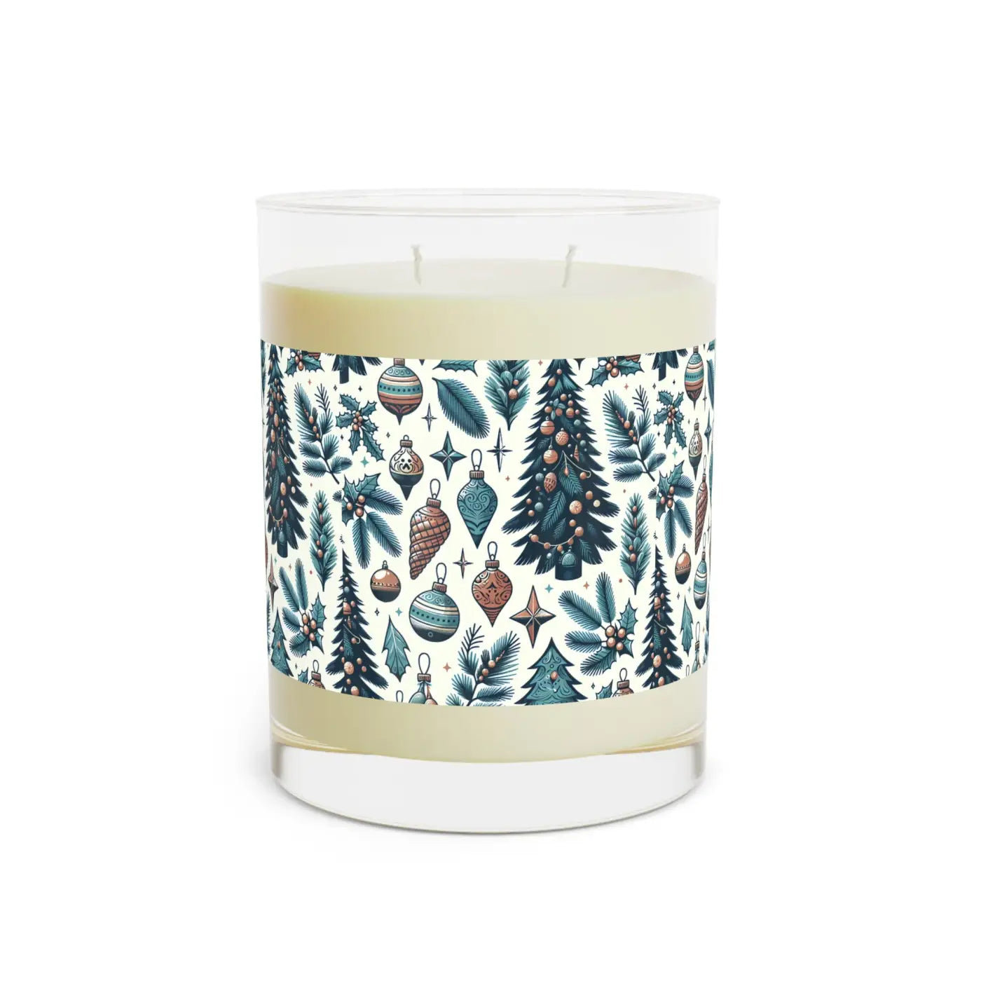 Scented Christmas Candle - Pine Trees and Cones - DipaliZ