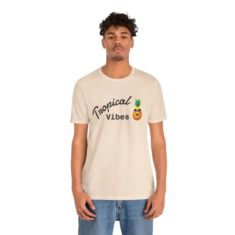 Tropical Pineapple Unisex Jersey Short Sleeve Tee - DipaliZ