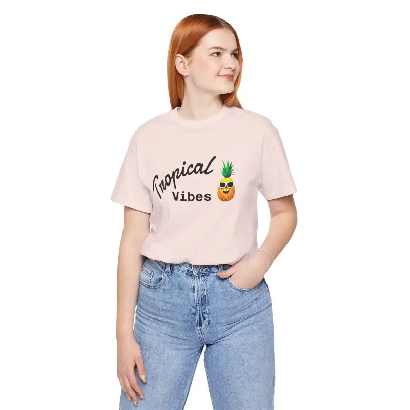 Tropical Pineapple Unisex Jersey Short Sleeve Tee - DipaliZ
