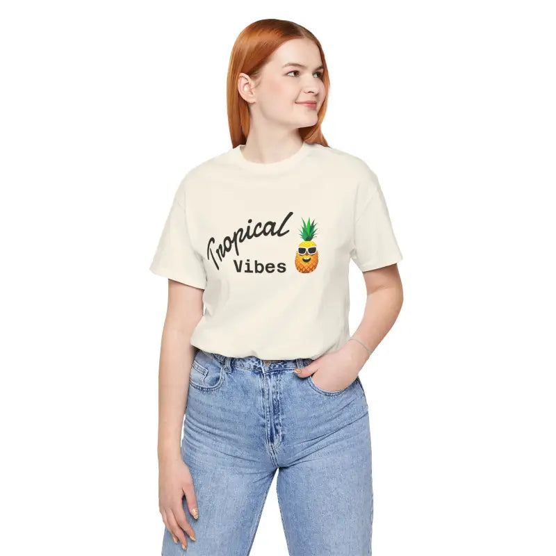 Tropical Pineapple Unisex Jersey Short Sleeve Tee - DipaliZ