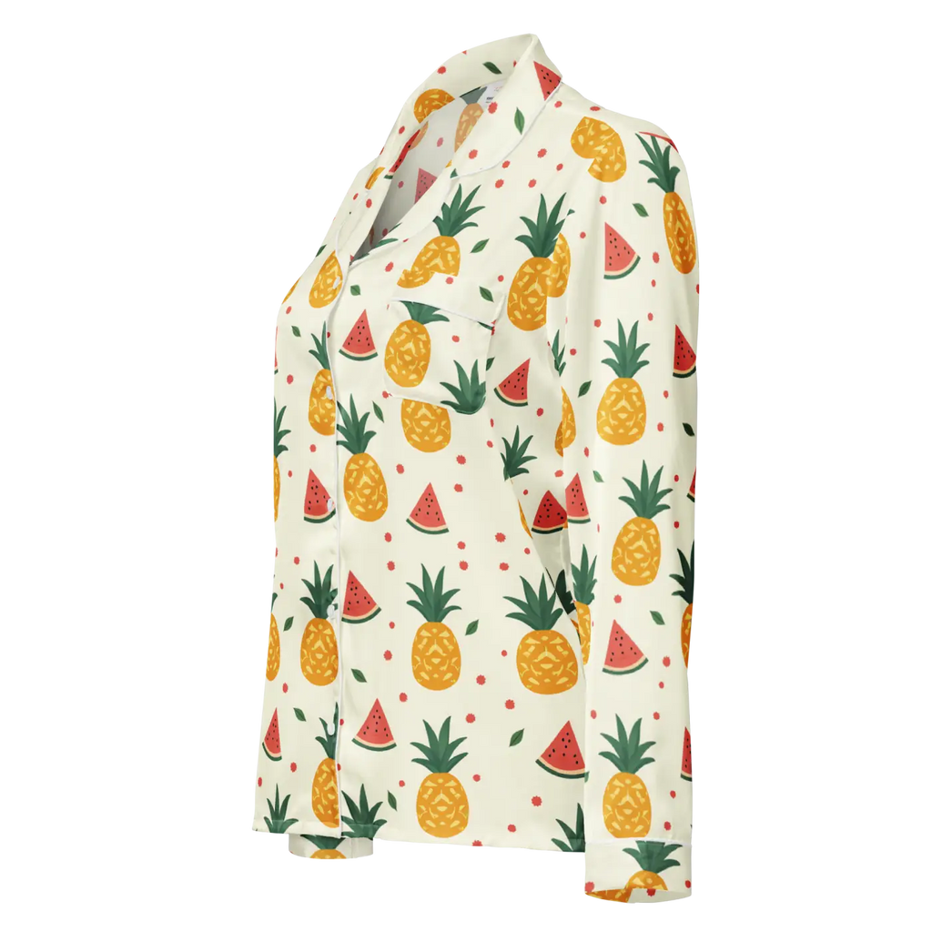 Long Sleeve Pajama Top - Silky Comfort Lightweight Fabric - DipaliZ