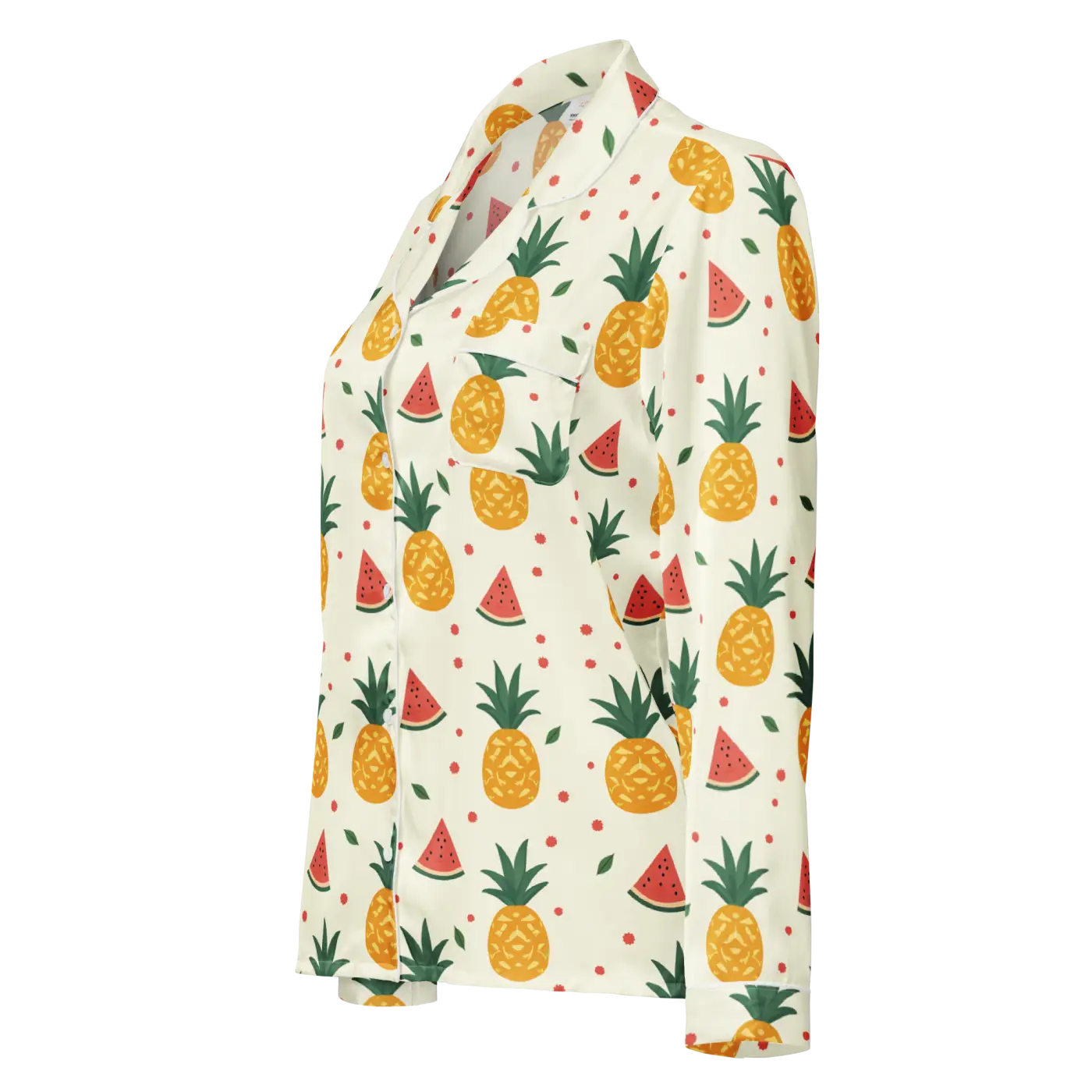 Long Sleeve Pajama Top - Silky Comfort Lightweight Fabric - DipaliZ
