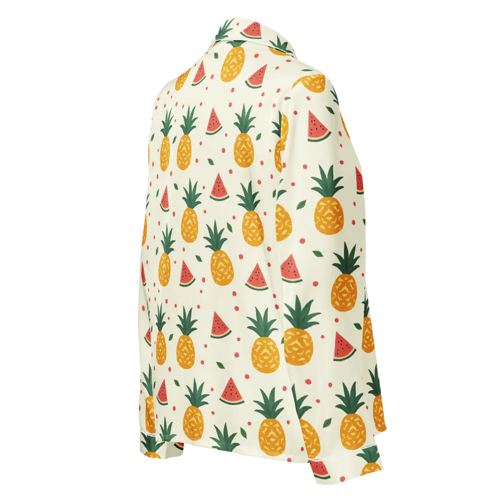 Long Sleeve Pajama Top - Silky Comfort Lightweight Fabric - DipaliZ