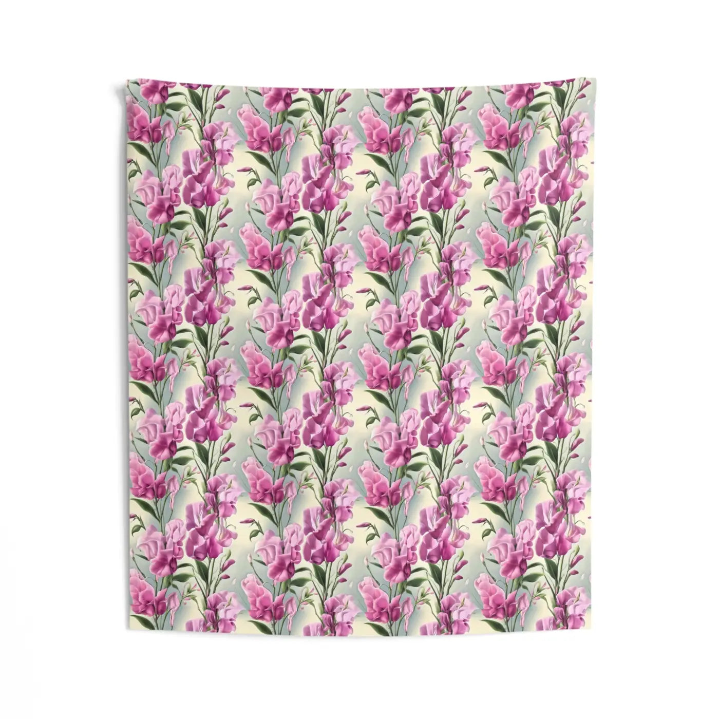 Pink Floral Wall Tapestry - Vibrant Polyester Decor - DipaliZ