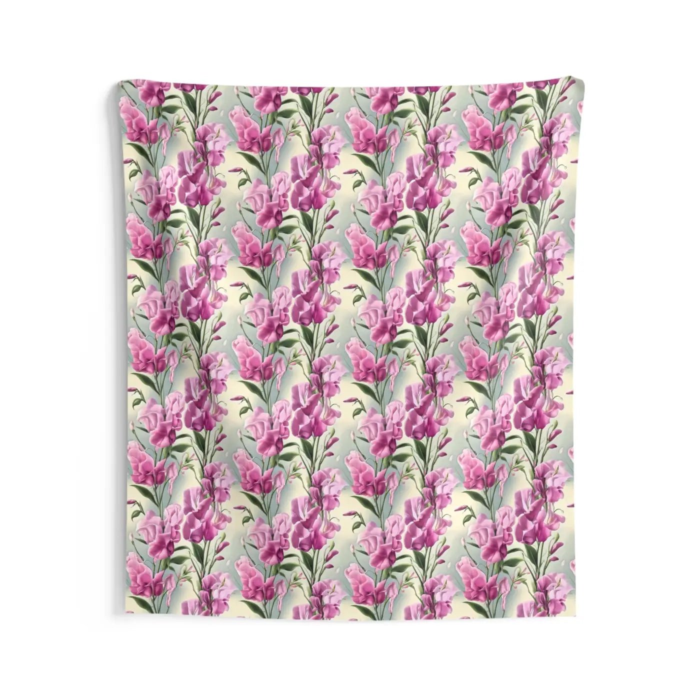 Pink Floral Wall Tapestry - Vibrant Polyester Decor - DipaliZ