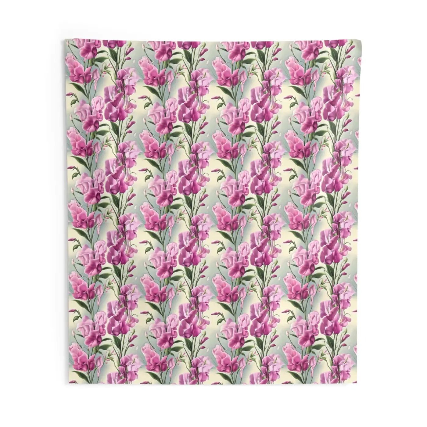 Pink Floral Wall Tapestry - Vibrant Polyester Decor - DipaliZ