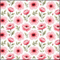 Pink Floral Patterned Fabric - Cotton by the Yard - DipaliZ