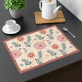 Pink Floral Placemats - Double-Sided for Formal Occasions - DipaliZ