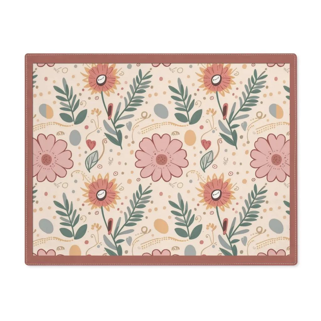 Pink Floral Placemats - Double-Sided for Formal Occasions - DipaliZ