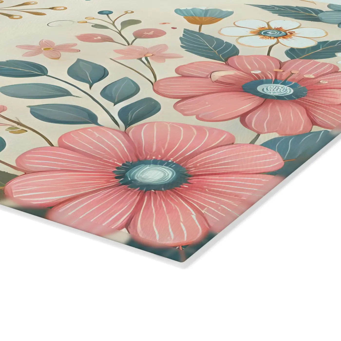 Pink Blossom Glass Cutting Board - Fashion Inspired - DipaliZ