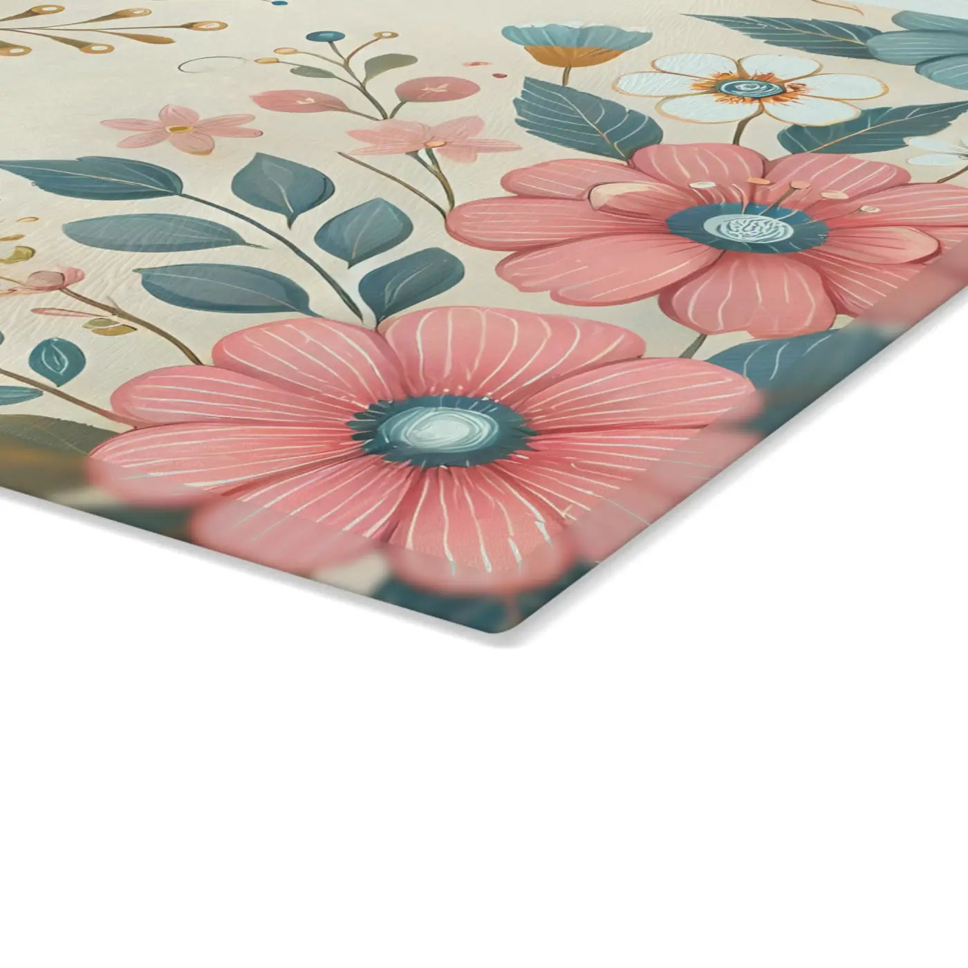 Pink Blossom Glass Cutting Board - Fashion Inspired - DipaliZ