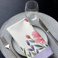 Pink Floral Cloth Napkin Set - Elegant Dining Decor - DipaliZ