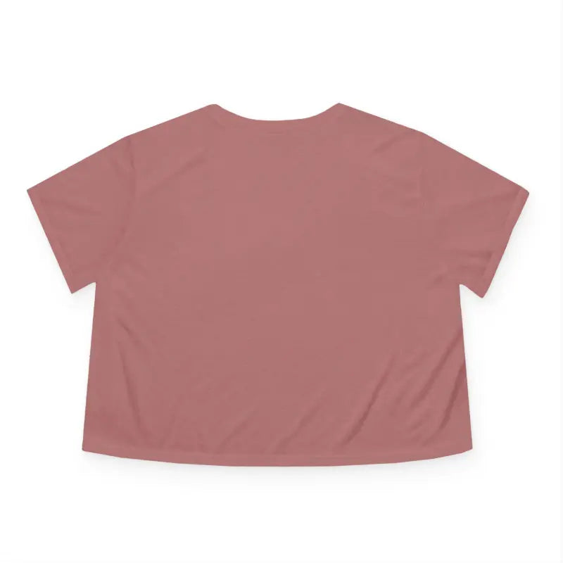 Flowy Cropped Tee - Pink Heart Gold Lining Design - DipaliZ