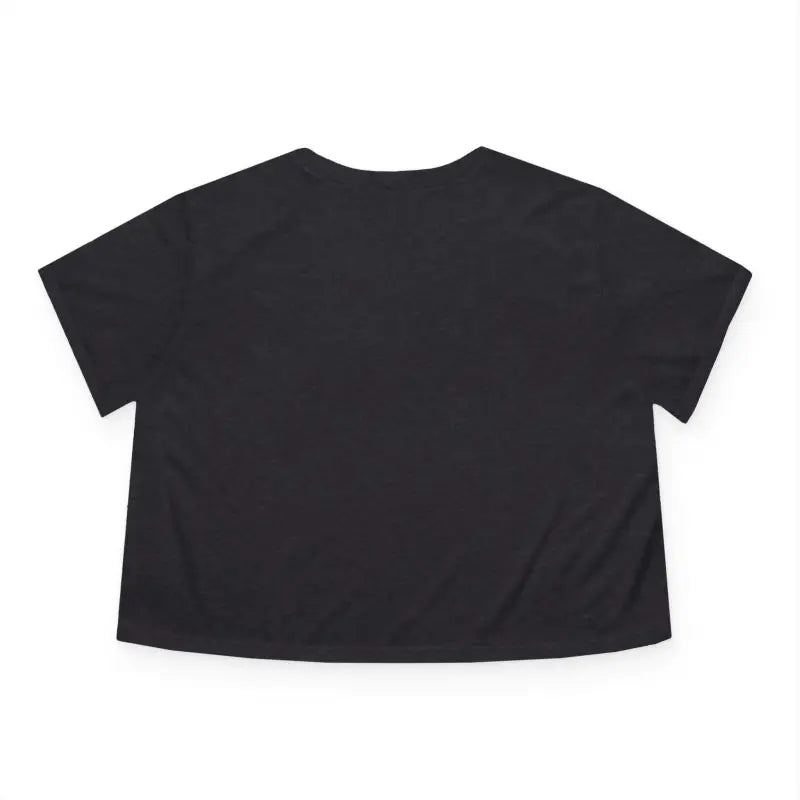 Flowy Cropped Tee - Pink Heart Gold Lining Design - DipaliZ