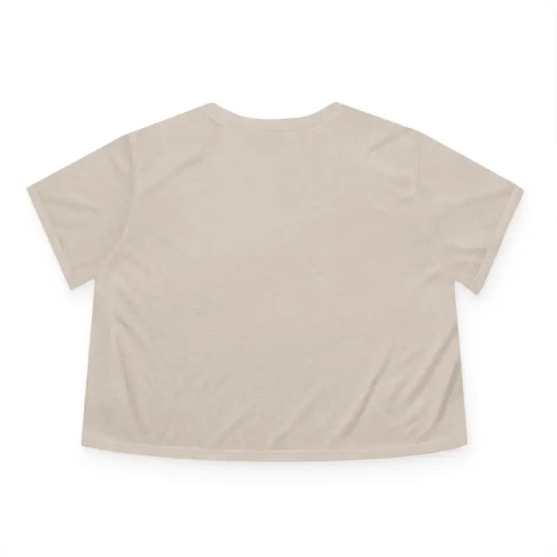 Flowy Cropped Tee - Pink Heart Gold Lining Design - DipaliZ