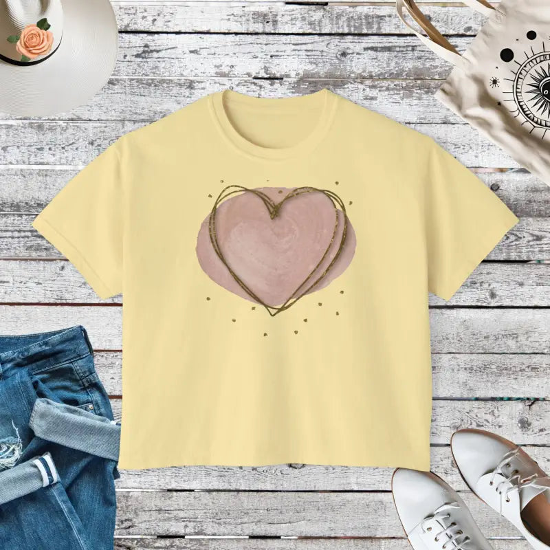 Women's Boxy Tee - Oversized Comfort and Eco Style - DipaliZ