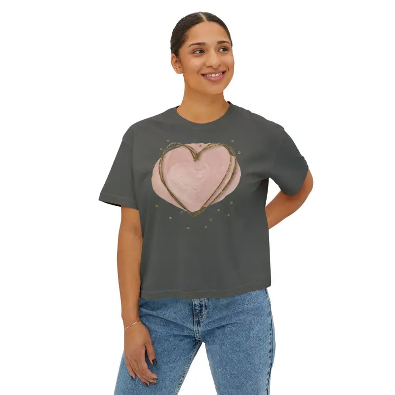 Women's Boxy Tee - Oversized Comfort and Eco Style - DipaliZ