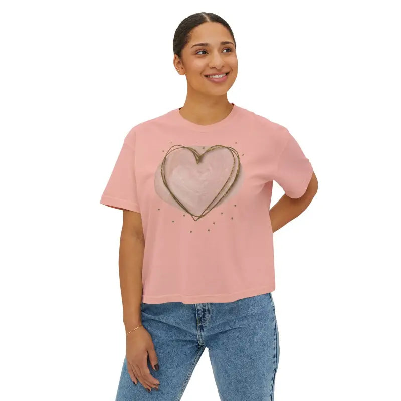 Women's Boxy Tee - Oversized Comfort and Eco Style - DipaliZ