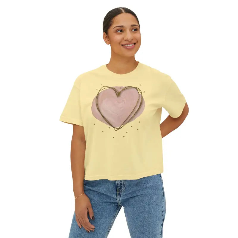 Women's Boxy Tee - Oversized Comfort and Eco Style - DipaliZ