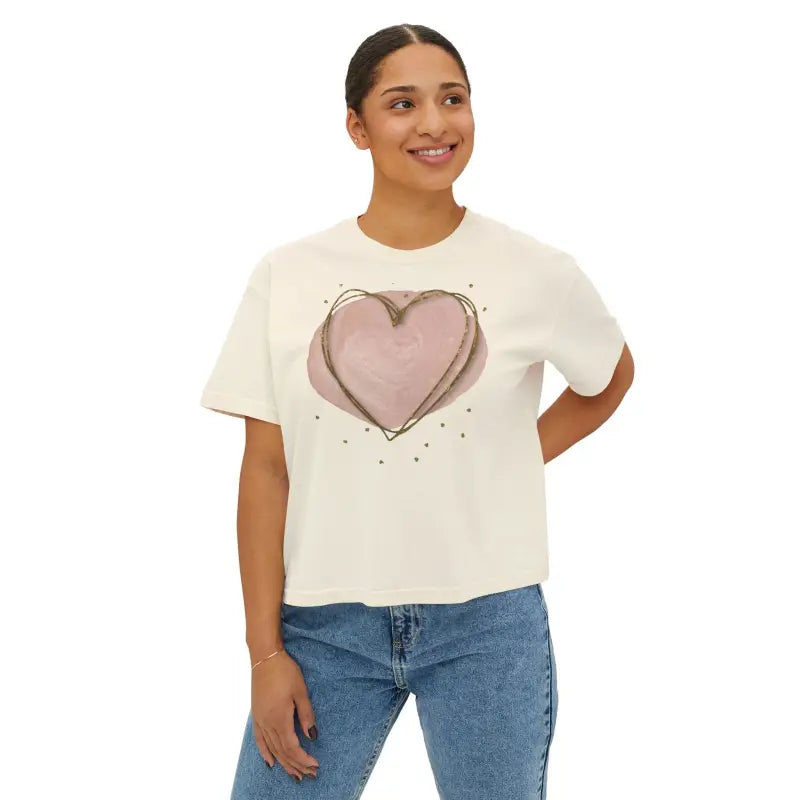 Women's Boxy Tee - Oversized Comfort and Eco Style - DipaliZ