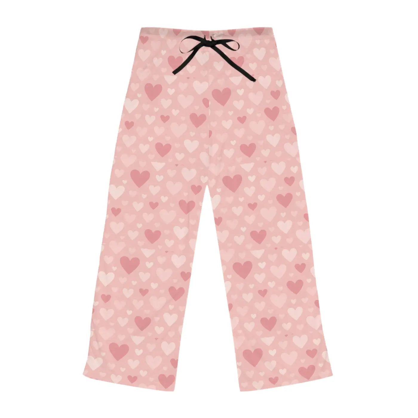Premium Pajama Pants - Vibrant Pink Hearts Patterns - DipaliZ