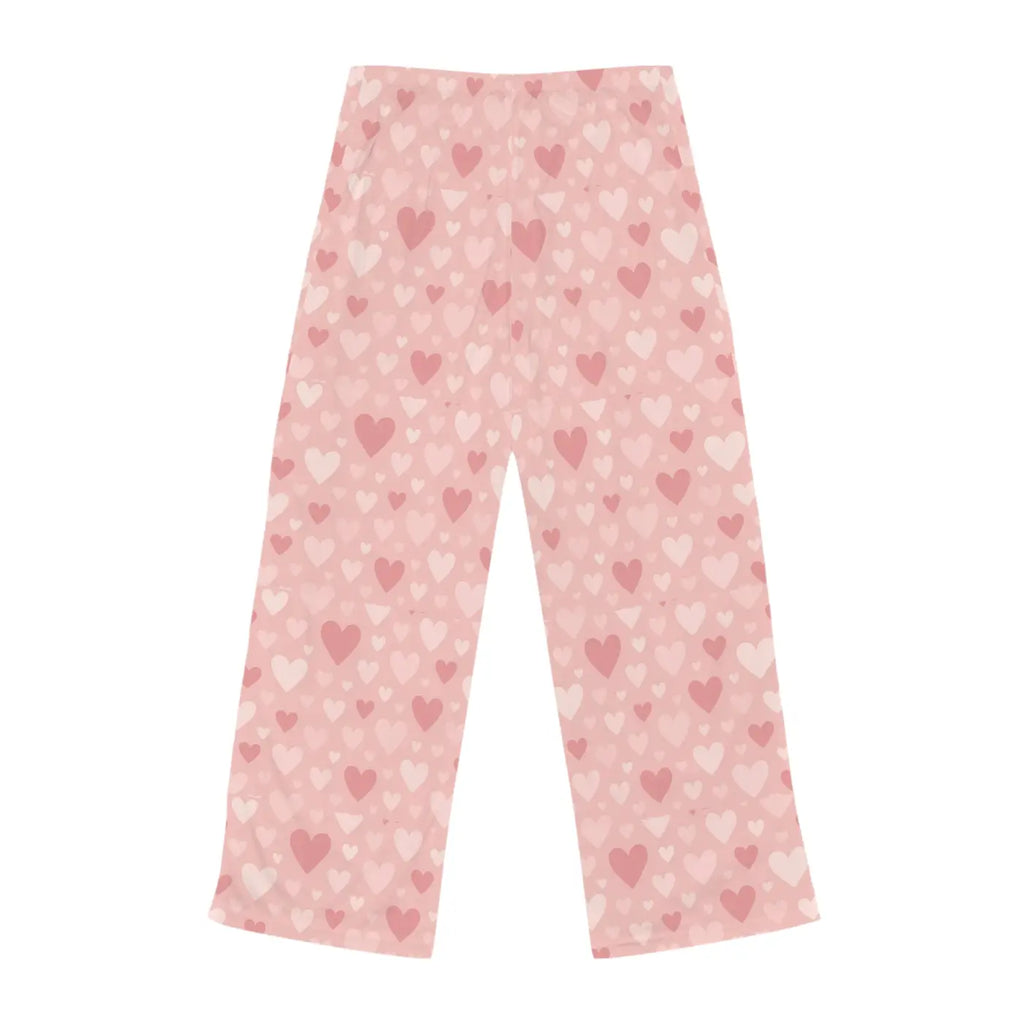 Premium Pajama Pants - Vibrant Pink Hearts Patterns - DipaliZ