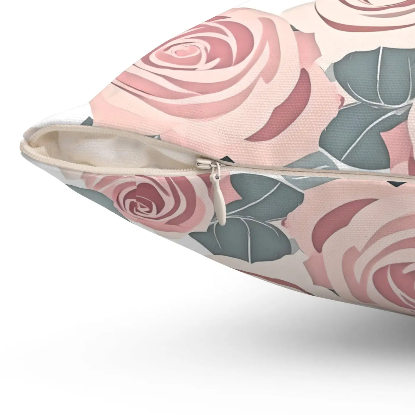 Vibrant Pink Rose Spun Polyester Pillow - Home Decor - DipaliZ