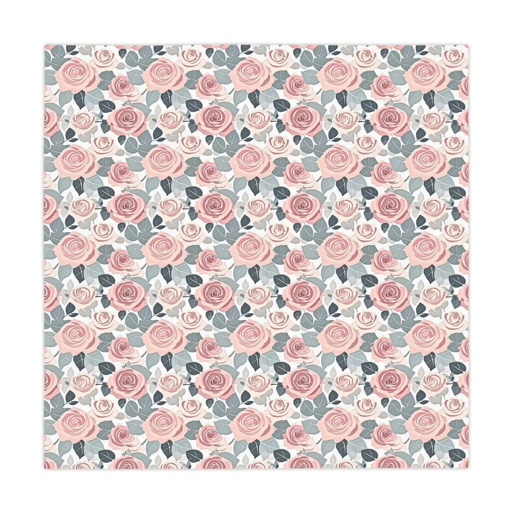 Elegant Pink Rose Tablecloth - Stylish One-Sided Print - DipaliZ