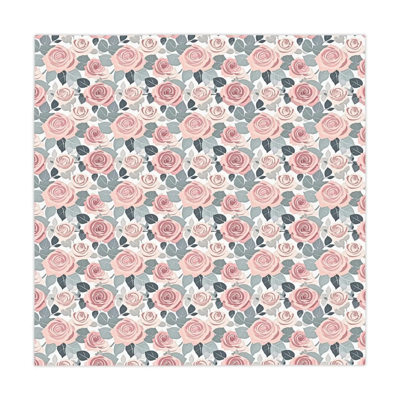 Elegant Pink Rose Tablecloth - Stylish One-Sided Print - DipaliZ