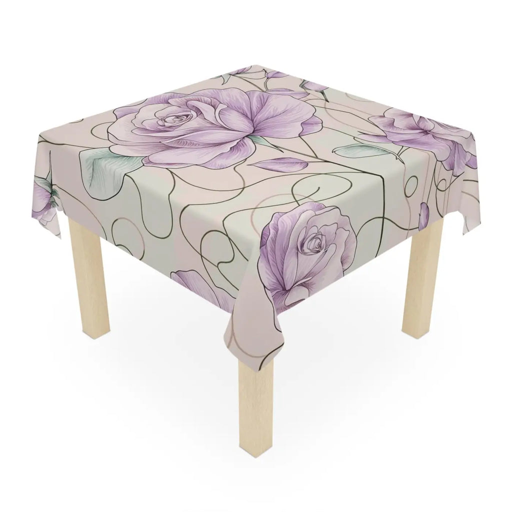 Elegant Pink Rose Tablecloth - Dining Celebration - DipaliZ