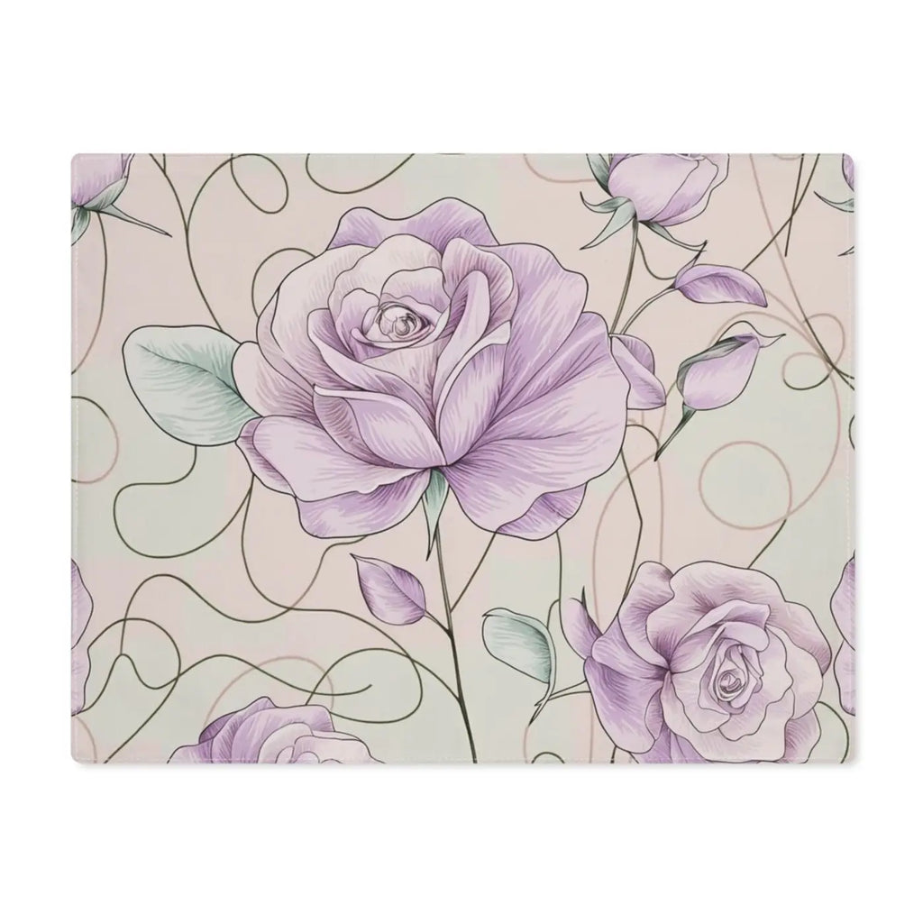 Pink Rose Blossom Cotton Placemat - Vibrant Dining Experience - DipaliZ