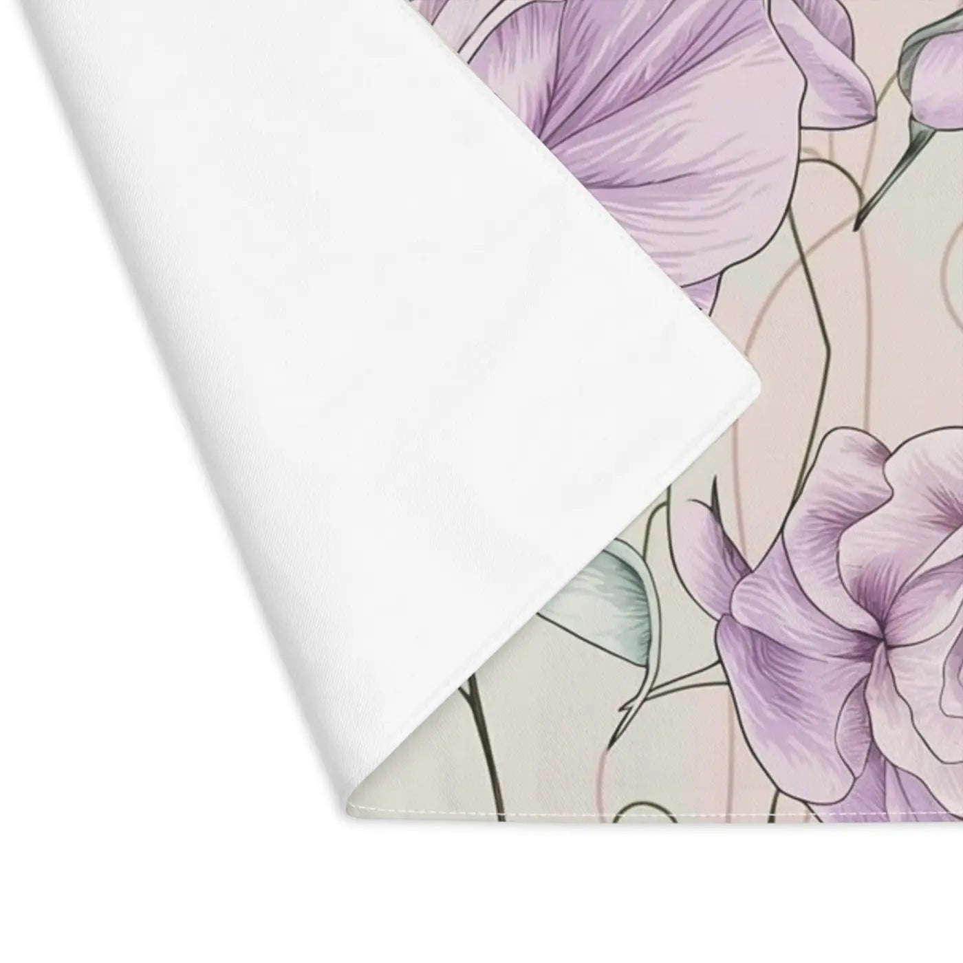 Pink Rose Blossom Cotton Placemat - Vibrant Dining Experience - DipaliZ