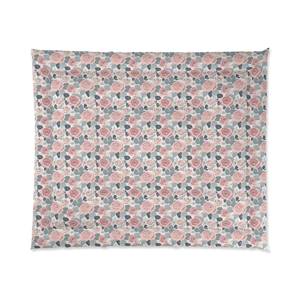 Pink Roses Comforter - Transform Chilly Nights - DipaliZ