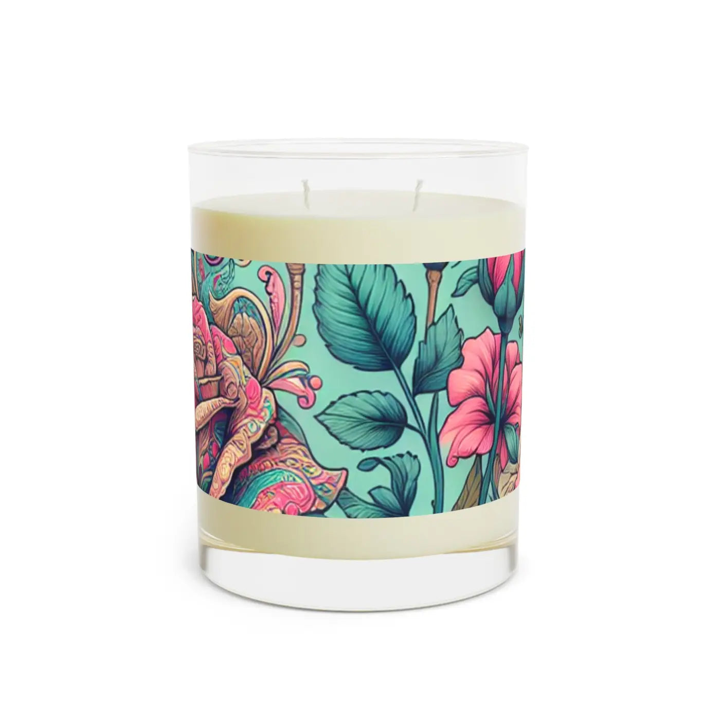 Pink Roses Scented Candle - Mood Magic Relaxation - DipaliZ