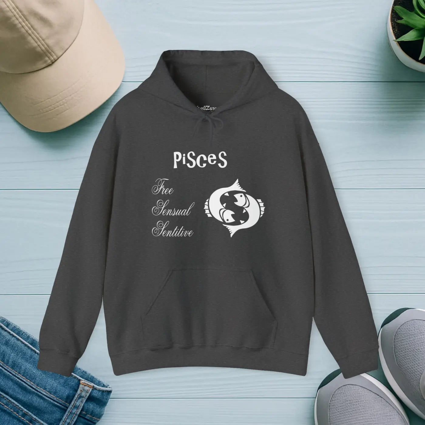 Pisces Zodiac Sign Hoodie - Cozy Astrology Sweatshirt - DipaliZ