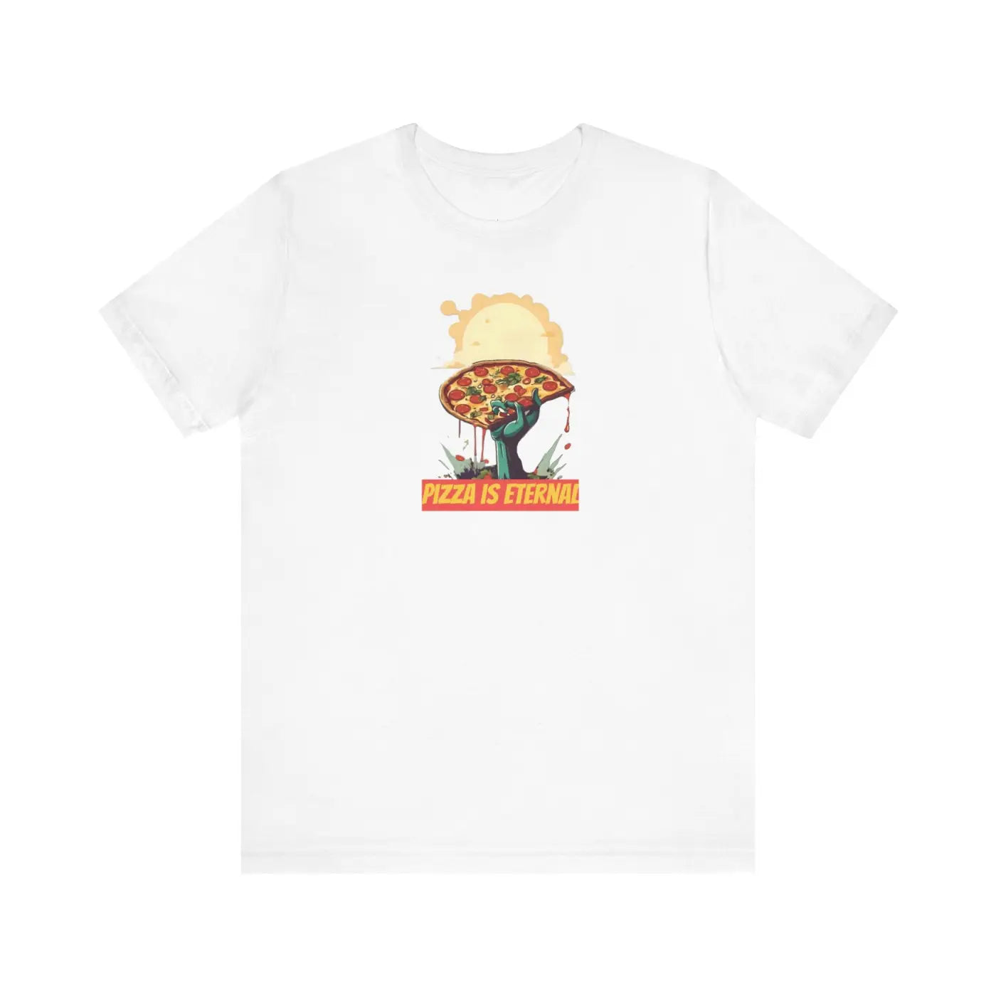 Zombie Pizza Unisex Jersey Short Sleeve Tee - Halloween - DipaliZ