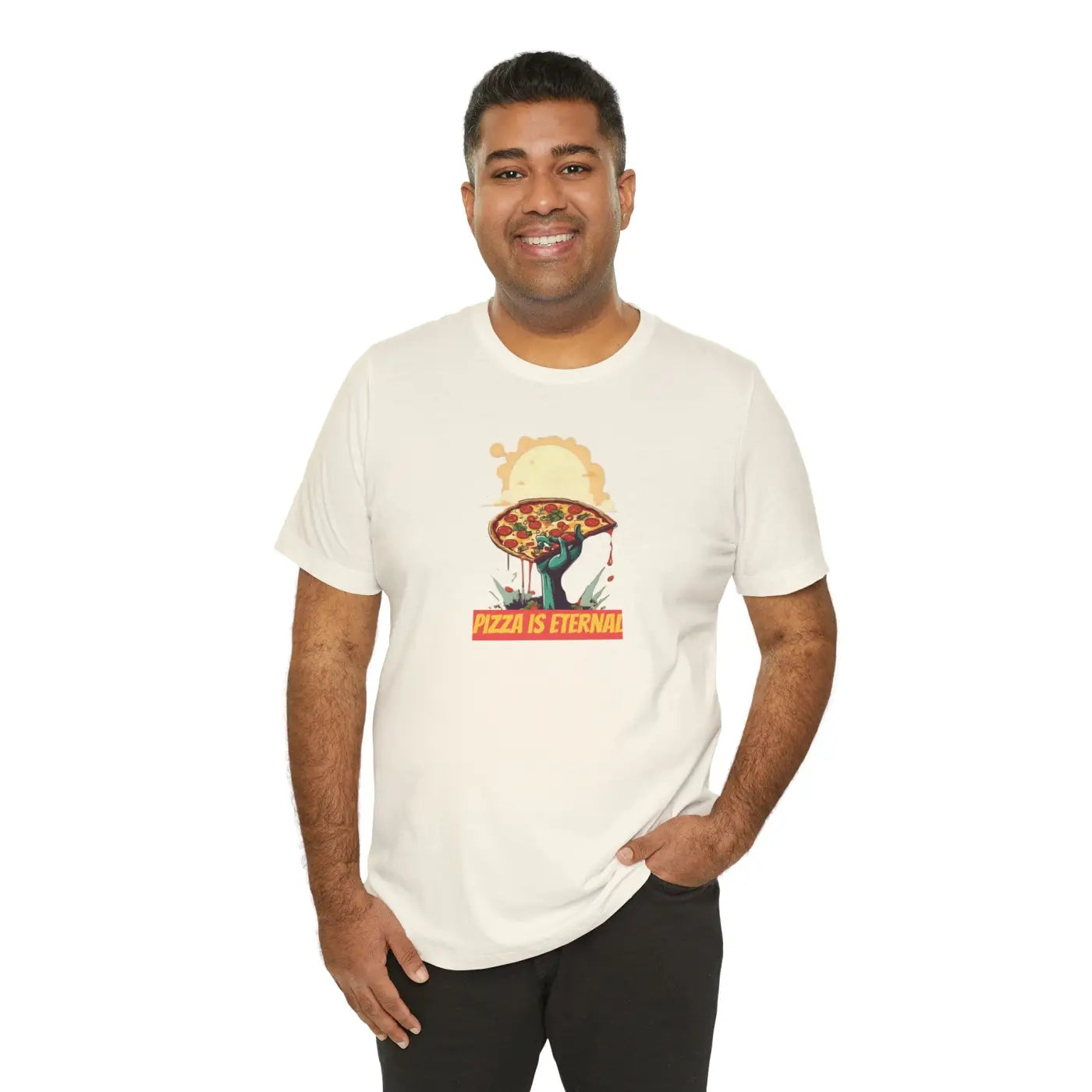 Zombie Pizza Unisex Jersey Short Sleeve Tee - Halloween - DipaliZ