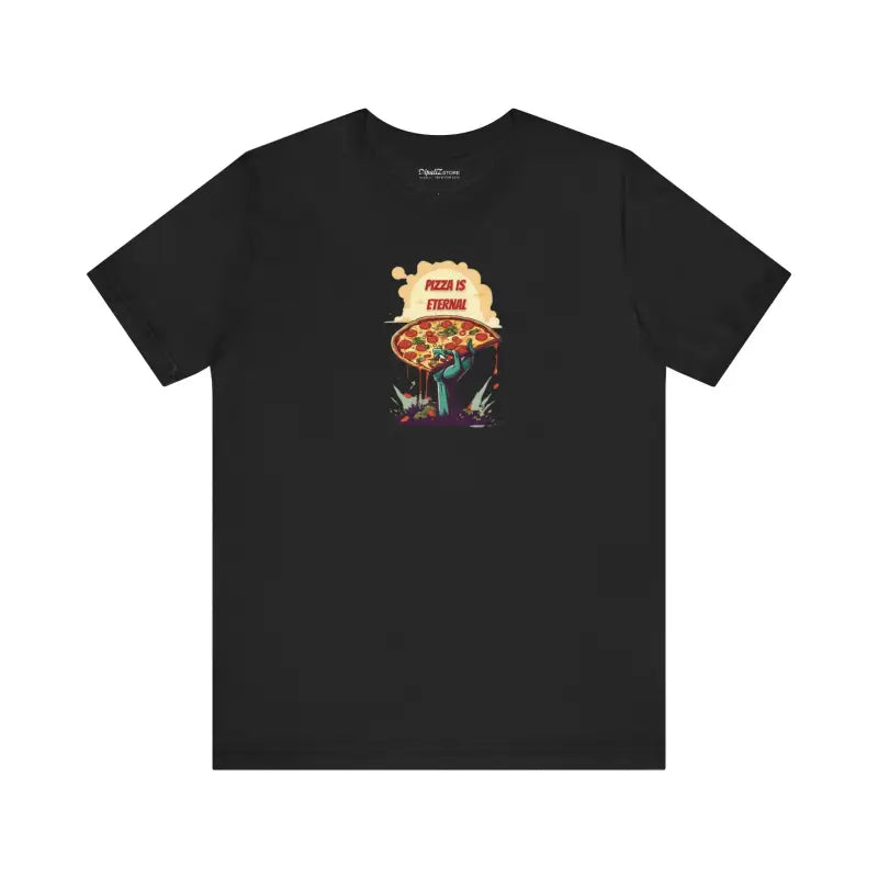 Unisex Jersey Short Sleeve Tee - Zombie Pizza Slice Halloween - DipaliZ