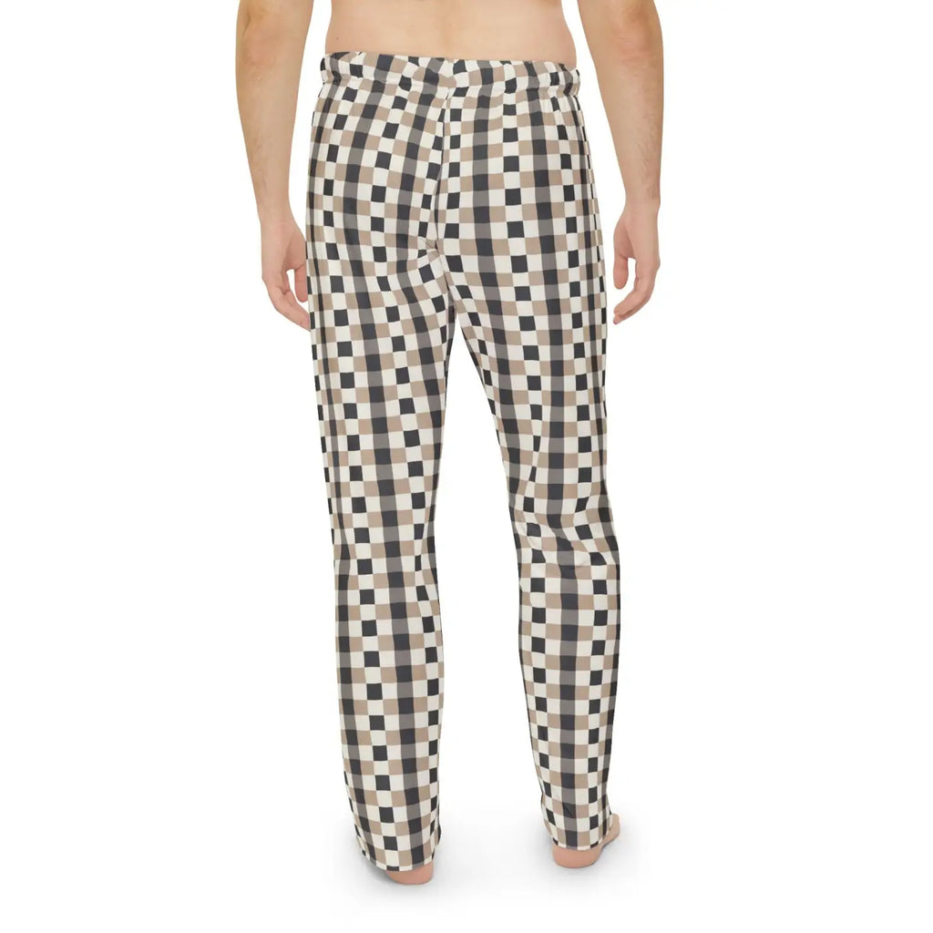 Plaid Lounge Pants - Cozy Brushed Polyester - DipaliZ