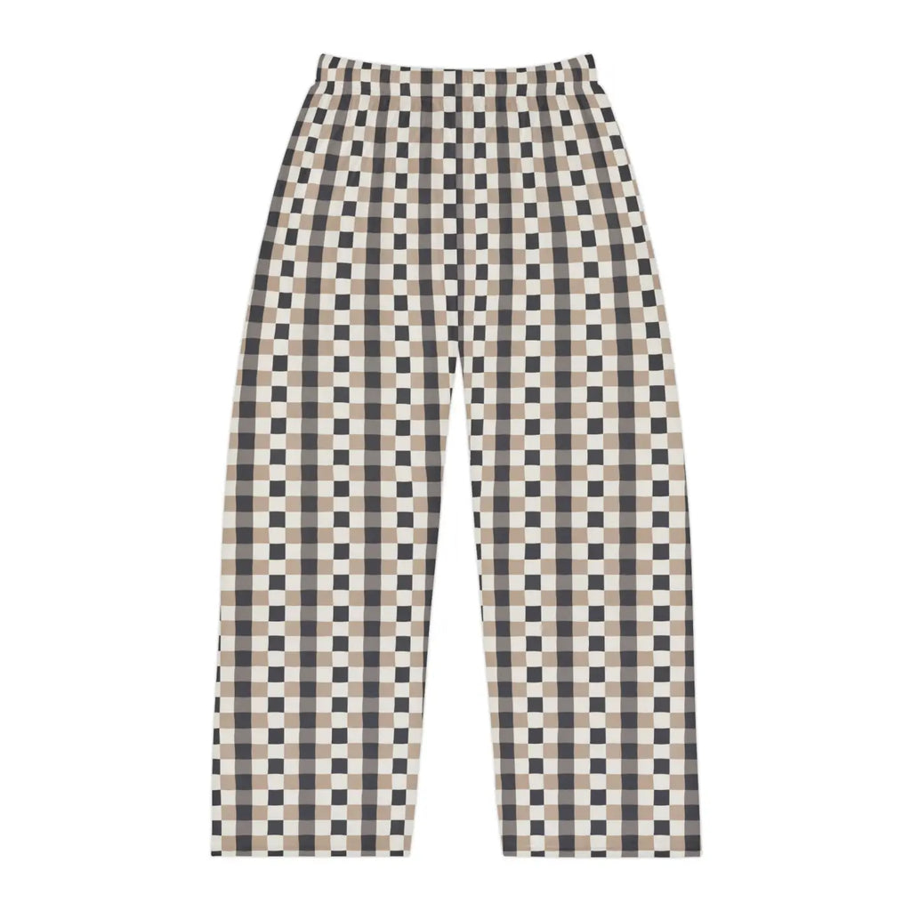 Plaid Lounge Pants - Cozy Brushed Polyester - DipaliZ