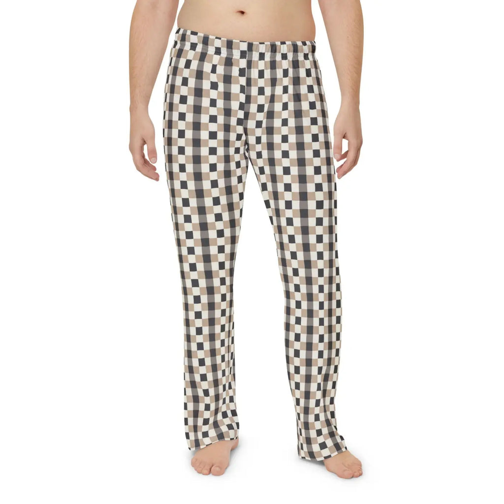Plaid Lounge Pants - Cozy Brushed Polyester - DipaliZ