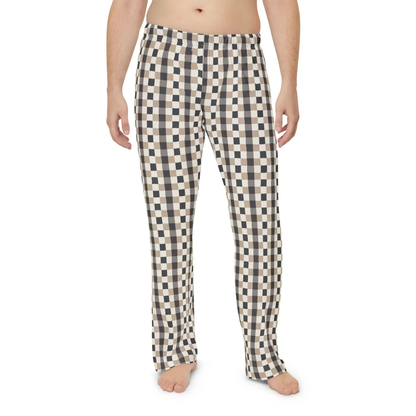 Plaid Lounge Pants - Cozy Brushed Polyester - DipaliZ