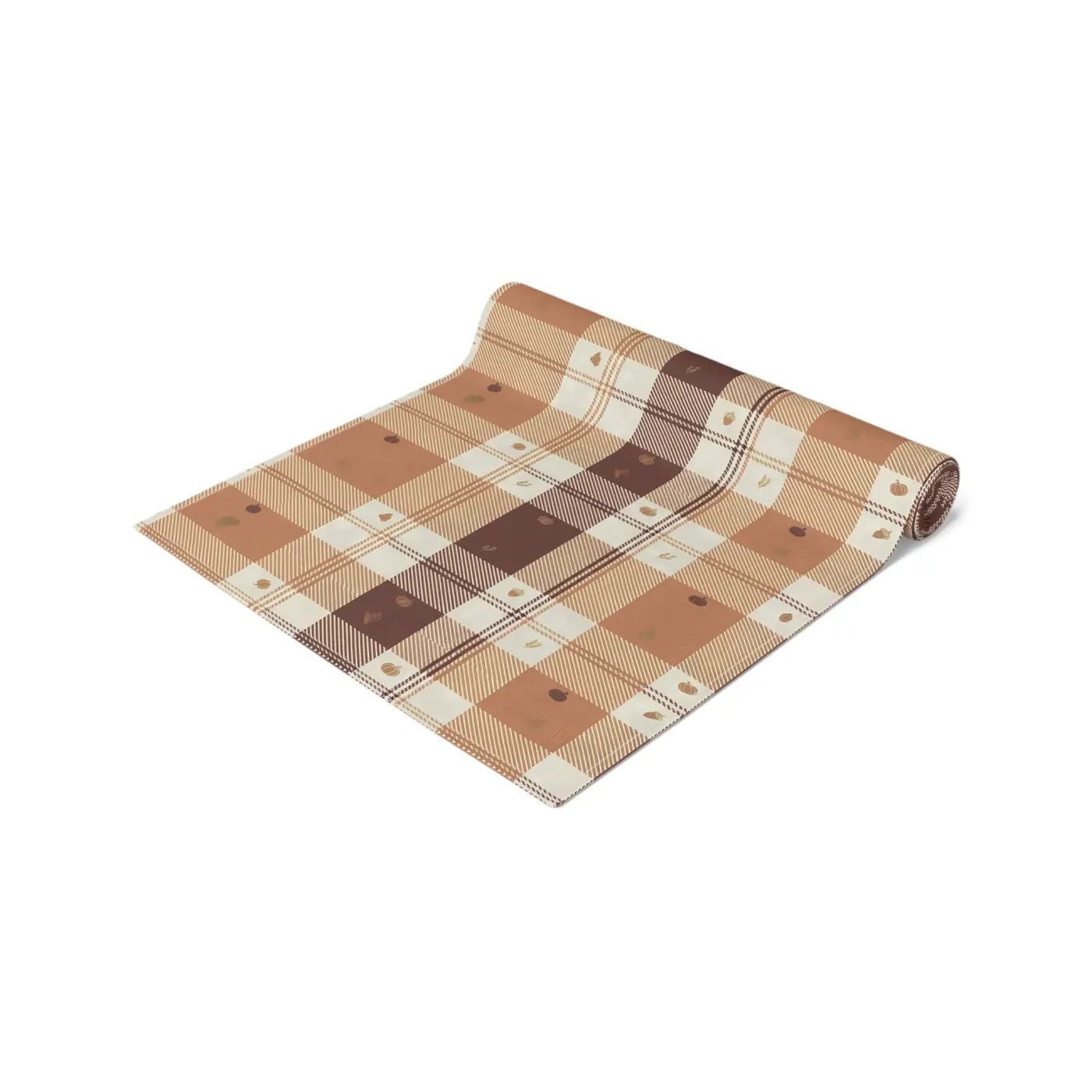 Cotton Twill Table Runner - Cozy Farmhouse Plaid - DipaliZ