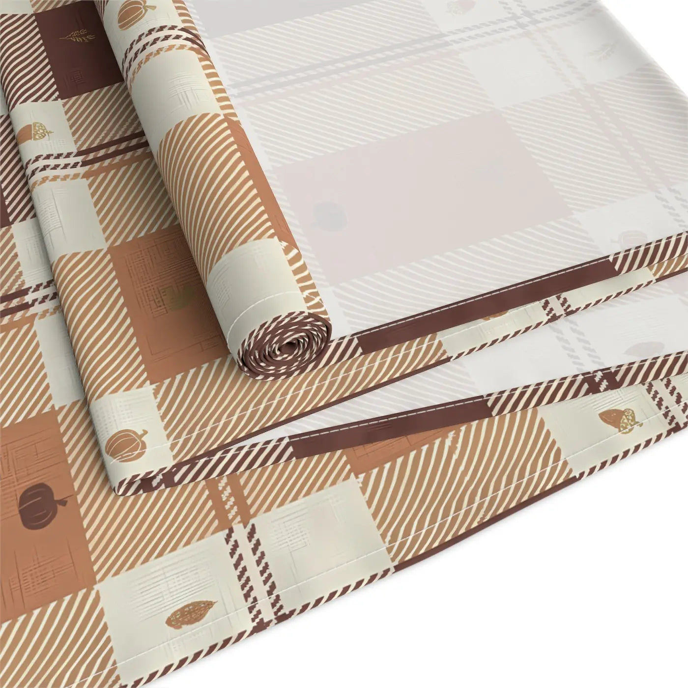 Cotton Twill Table Runner - Cozy Farmhouse Plaid - DipaliZ