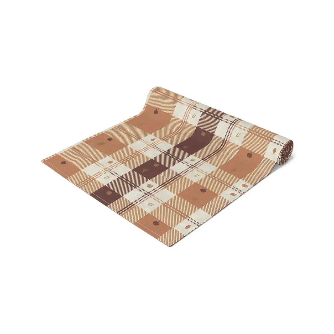 Cotton Twill Table Runner - Cozy Farmhouse Plaid - DipaliZ